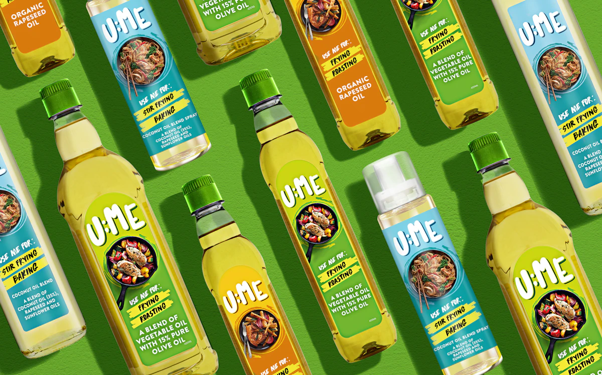 Packaging For New U ME Cooking Oil Line Demystifies Category 