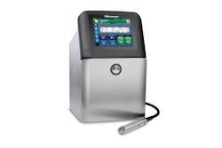 Worry-Free Coding is currently offered with the Videojet 1860 continuous inkjet (CIJ) printer (shown).