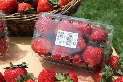 K600i Strawberries Label