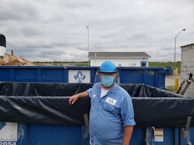 James Garr, wastewater supervisor for Smithfield Foods' Crete, Neb. facility, was a key part of the plant's successful composting project. Photo courtesy of Smithfield Foods.