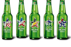 Customized bottles from Heineken just for the Grand Prix.