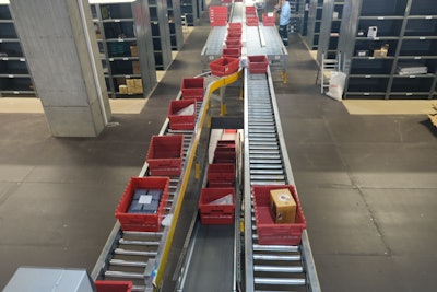 The advanced Interroll conveyor system at Cookplus is entirely managed by software developed by Teknokom.