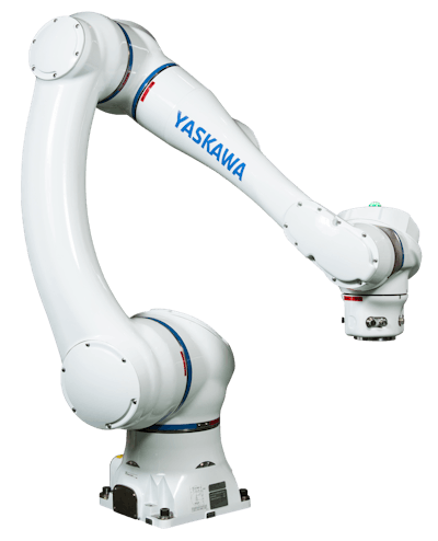 New from Yaskawa is what it says is the industry’s first IP67-rated cobot, the HC20XP six-axis robot, which is equipped for continuous use in damp or splash-proof environments