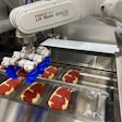 Quest developed a flexible robotic system to load meat and poultry into an Ossid ReeForm E40 thermoformer.