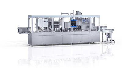 Jones Healthcare Group adds a new range of bottling capabilities to its portfolio with an investment in a high-performance automated Uhlmann bottle line (IBC 150 Integrated Bottle Center shown here).