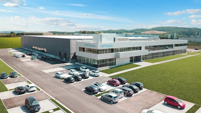 The Optima Group logistics center has been operational since March 2019 and it is located in Schwaebisch Hall-Hessental.