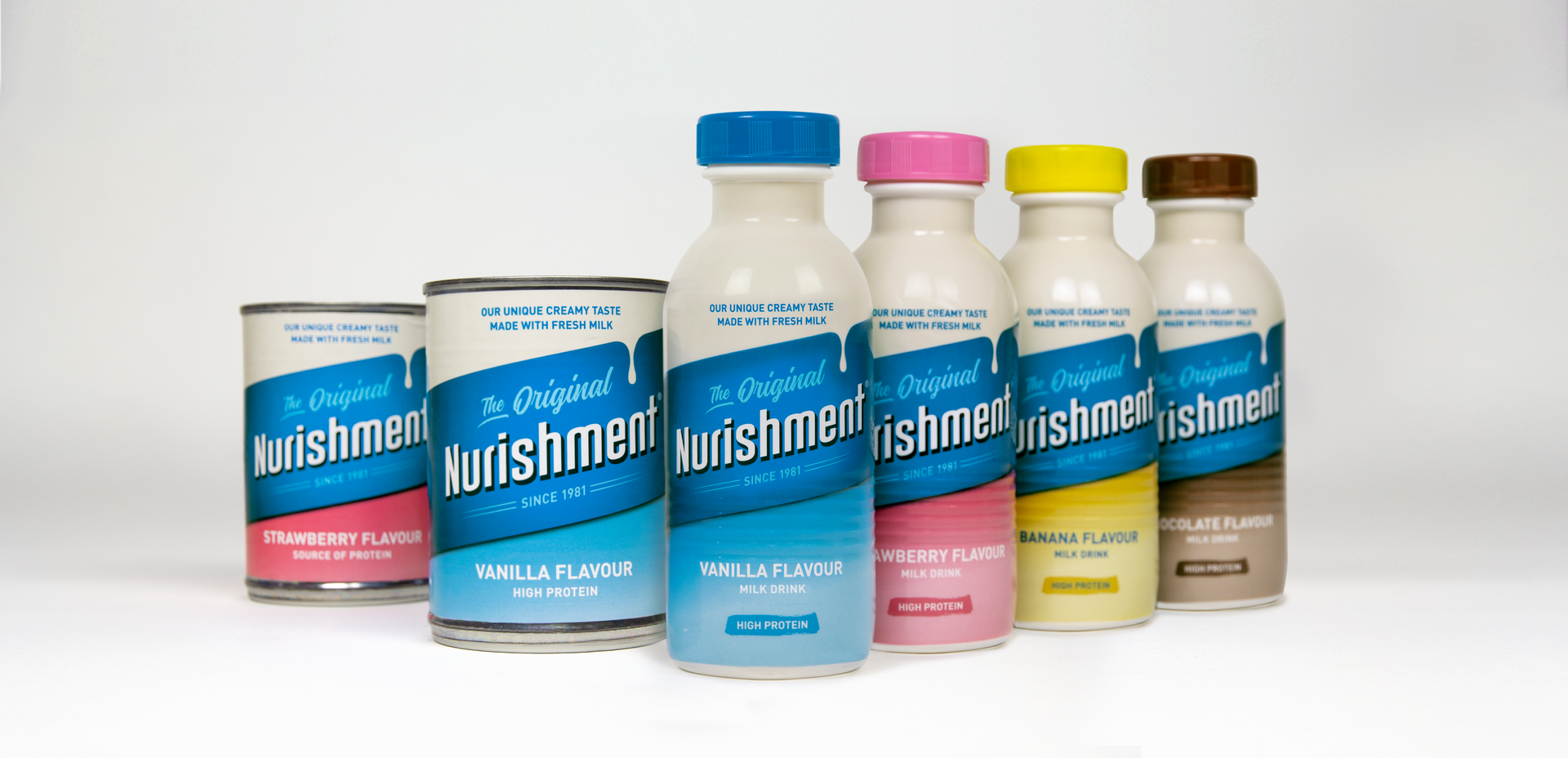Contemporary new graphics that focus on the unique taste of milk-based nutrition brand Nurishment along with a new bottle format are designed to appeal to larger consumer base.