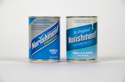 Nurishment BEFORE (l.) and AFTER the redesign