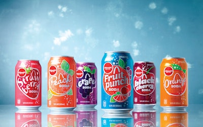 One way Schnucks has found to compete with national carbonated soft drink brands is by offering options that they don’t—namely assorted fruit flavors.