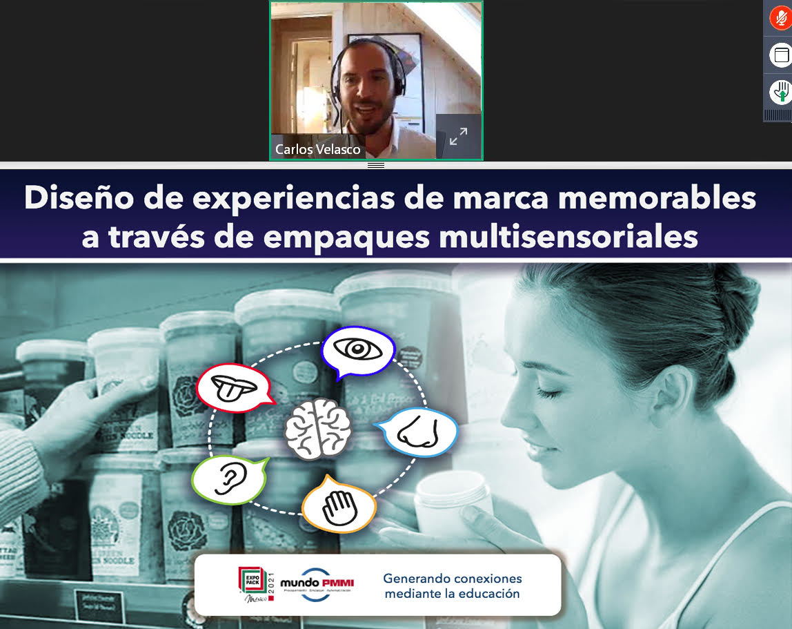 Photo 1 &ndash; Caption: With an audience of over 570 attendees from all over Latin America, Carlos Velasco shared several ideas regarding the vision he has developed through his more than ten years of research in the experiences and multisensory packaging fields.