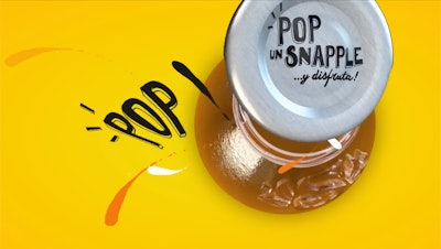 Snapple, with its caps, has created a unique identity element within their category with its characteristic ´Pop´ sound when consumer open the bottle. Credit: Snapple Puerto Rico. Source: Snapple - Dancing Youtube video.