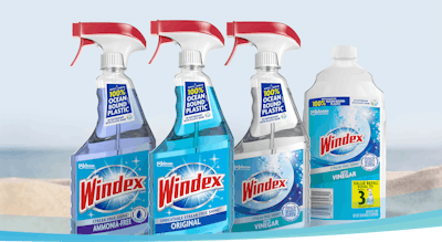 In the U.S. and Canada, the three Windex formulas in the Social Plastic bottle are sold in a number of retailers, such as Target and Walmart, as well as on Amazon.