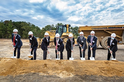 Groundbreaking ceremony celebrates the start of construction on the Comar Vineland manufacturing facility.