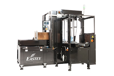 The ERX-15 Automatic Case Erector designed to efficiently form and seal the bottom of corrugated cases in a single pass.
