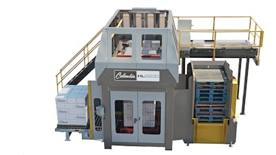 The HL2200 high-level palletizer from Columbia Machine
