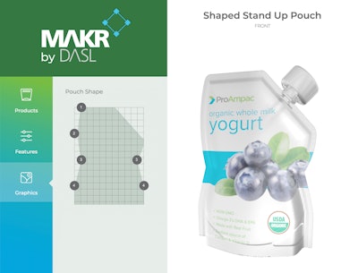 MAKR allows users to choose almost any flexible packaging format ProAmpac produces.