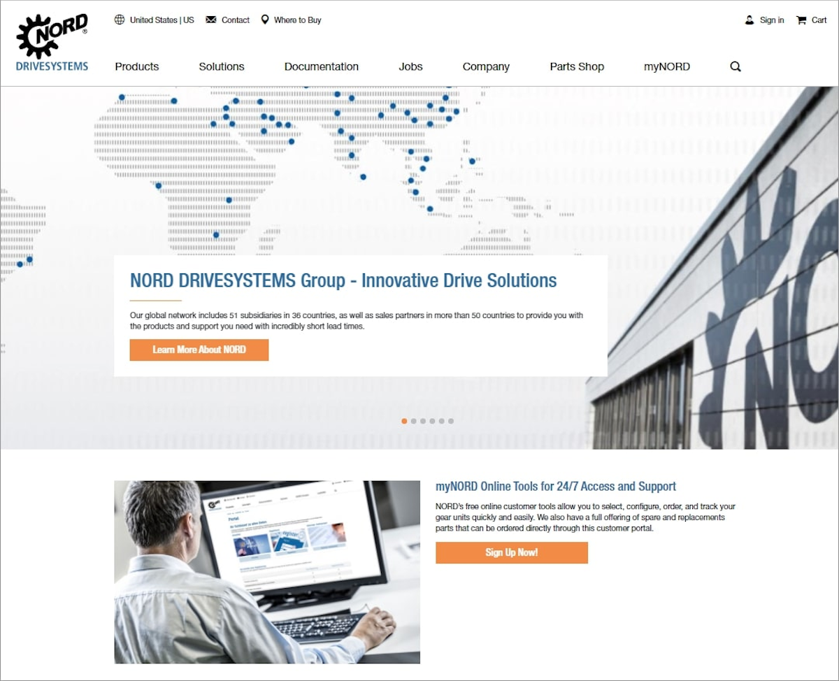 Nord Drivesystems Launches New Website To Better Serve Customers Packaging World
