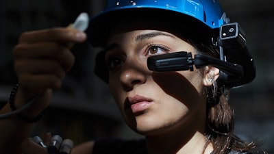 RealWear's remote collaboration headset.