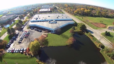 Domino Overhead Drone Shot