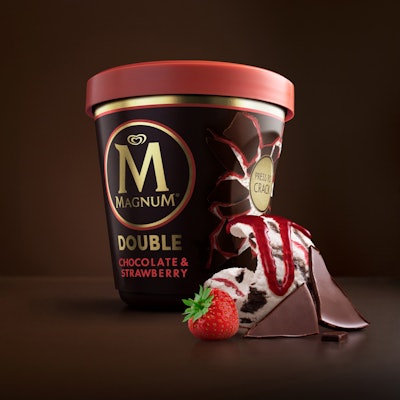 Unilever’s Magnum ice cream brand is the first in the category to use recycled plastic in its packaging. In August 2020, it rolled out 7 million tubs made from 100% certified circular PP throughout Europe.
