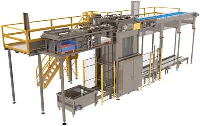 The Alpha Turbo High-Level Bulk Depalletizer is among the machines in the Busse/SJI division that feature a range of new Industrial Internet of Things (IIoT) machine health monitoring capabilities.