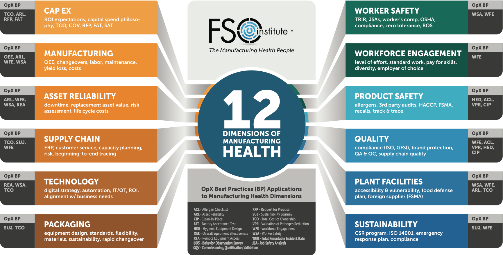 Table 1: 12 Dimensions of Manufacturing Health