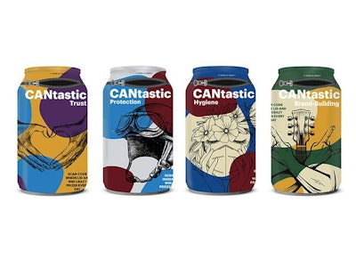 CANtastic hygienic sleeve for aluminum cans