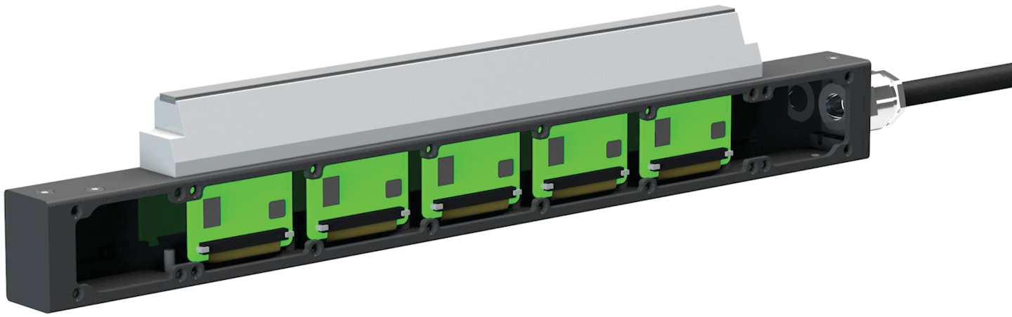 Integrated control electronics inside the watttron sealing bars deliver varying temperatures to electrical circuits printed on the seal bar’s ceramic/aluminum oxide surface.