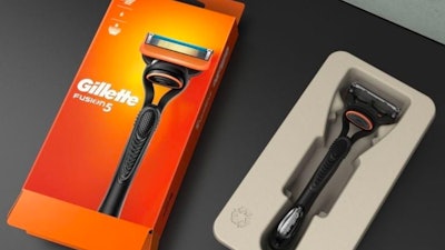 P&G’s Gillette male grooming brand has switched from plastic to new recyclable paper packaging across its core razor range.