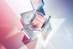 This injection-molded packaging for cosmetics products is made from a copolyester with 30% certified recycled content.