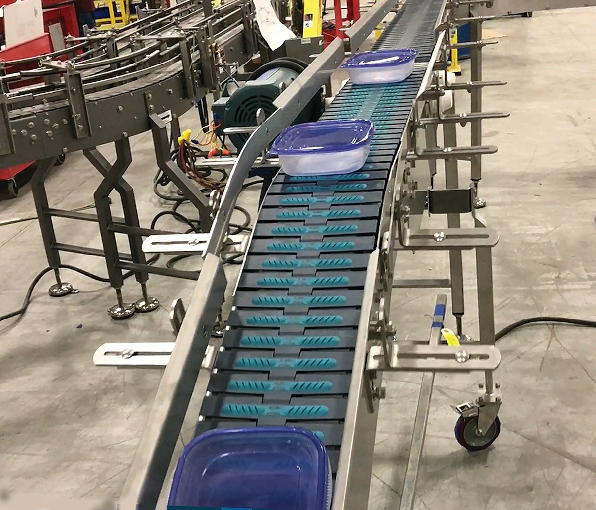 Multi-Conveyor Designs Conveyors with Sideflexing Chains