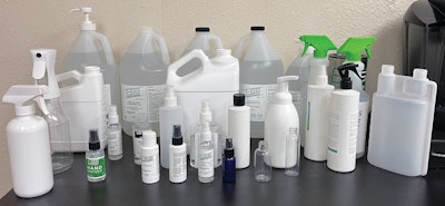 E66 now is able to process a variety of sanitizer chemistries in different batch sizes and packaging form factors.