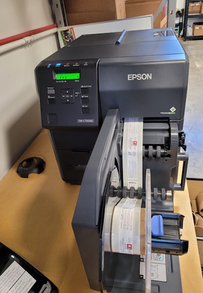 The company selected Epson ColorWorks printers for its print-on-demand color label systems.