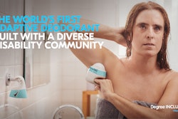 Degree Inclusive's pack design employs a hooked cap design and integral handle.