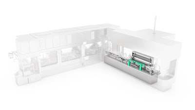 This patented loading system for freeze dryers from the Syntegon product brand SBM achieves considerable space savings and maximum process reliability.