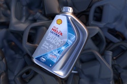 The stainless steel container for Shell lubricants was designed to be reused up to 100 times, effectively eliminating the need for 100 plastic containers.