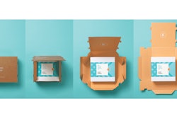 All a gift recipient needs to do is cut a single taped edge of the shipper, and the OPF corrugated case pops open and lays flat to present the gift inside.