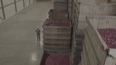 With about 80 cranberry bogs, Canneberges Bécancour processes about a half million pounds of cranberries per day during a typical harvest.