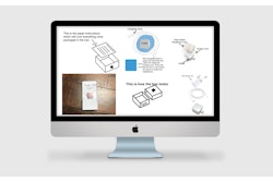 Schematic for a iPhone starter kit, as imagined by middle schoolers and presented to a packaging professional from Apple.