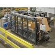 The Massman Automation compact cheese block case packer packages 40-lb. blocks in protective cases for safe shipment and handling.