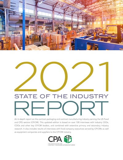CPA, the Association for Contract Packagers and Manufacturers, has made available the CPA “2021 State of the Industry Report.”
