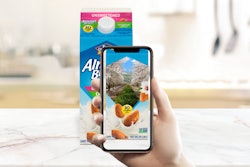 The Almond Breeze AR experience is accessible from a dedicated website that opens up when users point their smartphone at a QR code on the packaging.
