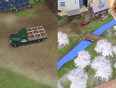 A miniature AR farm can now be accessed by consumers without a QR code or package, by visiting the dedicated website, ar.almondbreeze.com, on their smartphone.