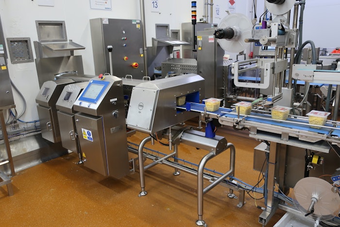 Loma’s RUN-WET system in situ at Bakkavor, running salads, noodles, and stir fry mixes.