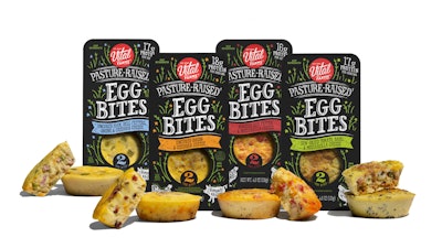 Vital Farms’ Egg Bites use a unique packaging and processing approach, baking the product in-pack prior to MAP sealing.