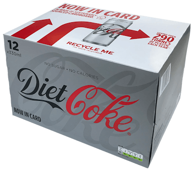 Diet Coke 12x330ml Sleek Fec 02