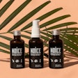 Noice natural gel toothpaste comes in an amber glass bottle with reusable pump dispenser. Refills use a screw-top closure.
