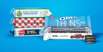 Oreo partnered with Green Giant, Ford, Hanes, and Better Homes & Gardens to create limited run “Protection Program” packaging for a recent social media sweepstakes.