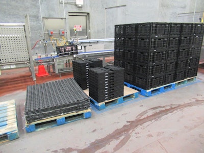 A switch away from cardboard to reusable plastic totes and baskets not only saves money for Smithfield’s Sioux City plant, it also reduces cardboard sent to landfill.