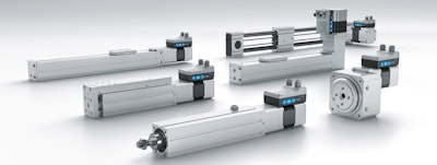 Festo’s SMS combines pneumatics with electric automation for use in positioning, indexing, clamping, feeding, and cut-to-length tasks.